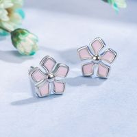 Fashion Flower Copper Plating Ear Studs 1 Pair main image 5