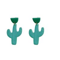1 Paire Mode Cactus Argile Molle Femmes Boucles D'oreilles main image 4