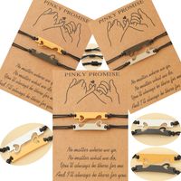1 Piece Fashion Heart Shape Stainless Steel Wax Line Handmade Unisex Bracelets main image 6