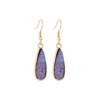 1 Pair Simple Style Water Droplets Alloy Resin Patchwork Women's Drop Earrings main image 5