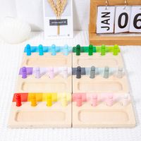 Montessori Color Wooden Plugboards Color Resolution Teaching Aids Children's Wooden Toy main image 5