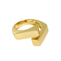 1 Piece Simple Style Solid Color Metal Plating Women's Rings main image 6