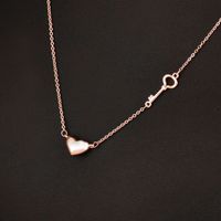 1 Piece Simple Style Heart Shape Alloy Plating Women's Pendant Necklace sku image 1