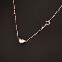 1 Piece Simple Style Heart Shape Alloy Plating Women's Pendant Necklace sku image 2