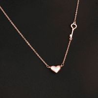 1 Piece Simple Style Heart Shape Alloy Plating Women's Pendant Necklace main image 3