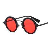 Fashion Color Block Pc Round Frame Patchwork Full Frame Women's Sunglasses main image 5