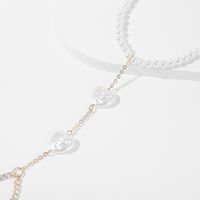 1 Stück Mode Herzform Arylic Imitation Perlen Überzug Damen Armbänder main image 3
