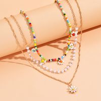 1 Piece Fashion Flower Alloy Plating Women's Layered Necklaces main image 4