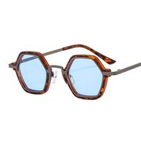 Retro Leopard Ac Special-shaped Mirror Patchwork Full Frame Women's Sunglasses main image 1