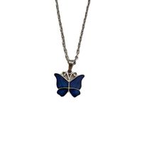 1 Pièce Mode Papillon Métal Émail Femmes Pendentif main image 2