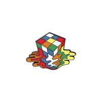 Fashion Rubik's Cube Alloy Plating Unisex Brooches main image 5