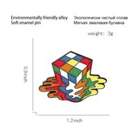 Fashion Rubik's Cube Alloy Plating Unisex Brooches main image 4