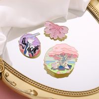 Cartoon Style Cartoon Character Tree Flower Alloy Stoving Varnish Unisex Brooches main image 2