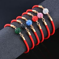 1 Piece Ethnic Style Ball Artificial Crystal Alloy Rope Plating Women's Bracelets main image 1