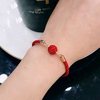 1 Piece Ethnic Style Ball Artificial Crystal Alloy Rope Plating Women's Bracelets main image 5