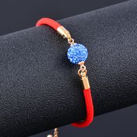 1 Pièce Style Ethnique Balle Cristal Artificiel Alliage Corde Placage Femmes Bracelets sku image 3