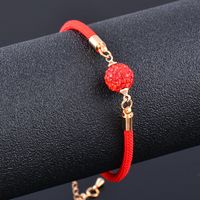 1 Piece Ethnic Style Ball Artificial Crystal Alloy Rope Plating Women's Bracelets sku image 1
