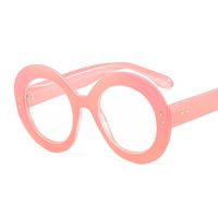 Fashion Leopard Glass Round Frame Patchwork Optical Glasses main image 5