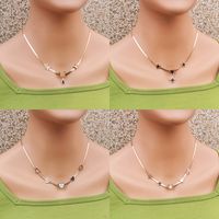 Simple Style Star Heart Shape Butterfly Titanium Steel Inlay Rhinestones Necklace 1 Piece main image 5