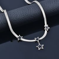 Einfacher Stil Stern Herzform Schmetterling Titan Stahl Inlay Strasssteine Halskette 1 Stück sku image 1