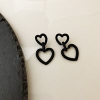 1 Pair Fashion Heart Shape Copper Plating Women's Drop Earrings sku image 4
