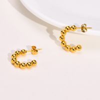 1 Pair Fashion C Shape Plating Stainless Steel Earrings main image 1