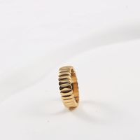 Fashion Geometric Titanium Steel Plating Rings 1 Piece main image 5