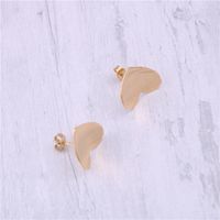 Fashion Heart Shape Titanium Steel Plating Ear Studs 1 Pair main image 6