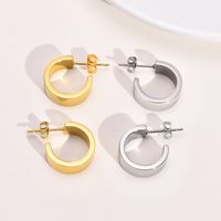 Fashion U Shape Stainless Steel Plating Ear Studs 1 Pair main image 1