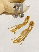 Fashion Knot Copper Tassel Plating Drop Earrings 1 Pair main image 5