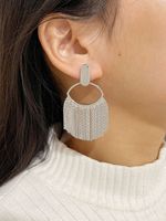 Simple Style Tassel Copper Plating Drop Earrings 1 Pair sku image 2