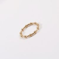 Fashion Geometric Titanium Steel Plating Rings main image 3