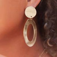 Fashion Geometric Titanium Steel Plating Drop Earrings 1 Pair main image 6