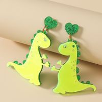 1 Pair Cute Dinosaur Arylic Women's Drop Earrings main image 3