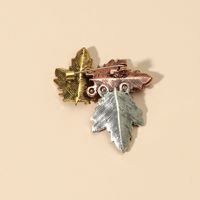 Retro Maple Leaf Alloy Plating Women's Brooches main image 5