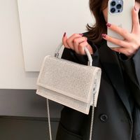 Women's Small Autumn Pu Leather Solid Color Vintage Style Square Magnetic Buckle Square Bag main image 3