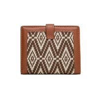 Women's Stripe Plaid Pu Leather Magnetic Buckle Wallets main image 4