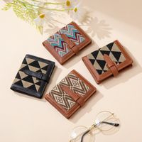 Women's Stripe Plaid Pu Leather Magnetic Buckle Wallets main image 6
