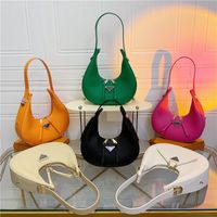 Women's Medium All Seasons Pu Leather Solid Color Fashion Dumpling Shape Zipper Underarm Bag main image 6