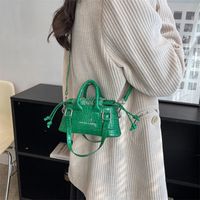 Women's Small Spring&summer Pu Leather Solid Color Fashion Square Zipper Handbag sku image 1