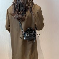 Women's Small Spring&summer Pu Leather Solid Color Fashion Square Zipper Handbag sku image 4