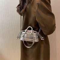 Women's Small Spring&summer Pu Leather Solid Color Fashion Square Zipper Handbag sku image 2