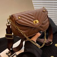 Women's All Seasons Pu Leather Solid Color Fashion Square Lock Clasp Square Bag main image 1