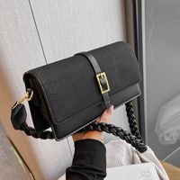 Women's Small Autumn Pu Leather Solid Color Vintage Style Square Magnetic Buckle Underarm Bag main image 2