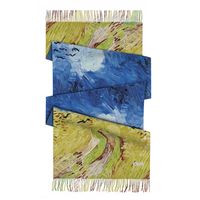 Women's Retro Oil Painting Polyester Silk Scarves sku image 9