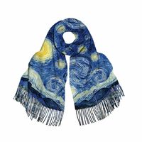 Women's Retro Oil Painting Polyester Silk Scarves main image 4