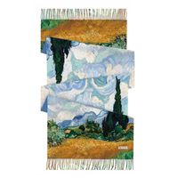 Women's Retro Oil Painting Polyester Silk Scarves sku image 3