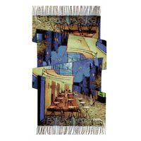 Women's Retro Oil Painting Polyester Silk Scarves sku image 11