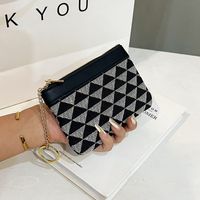 Women's Geometric Oxford Cloth Zipper Wallets sku image 1