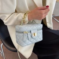 Women's All Seasons Pu Leather Solid Color Fashion Square Zipper Handbag main image 3